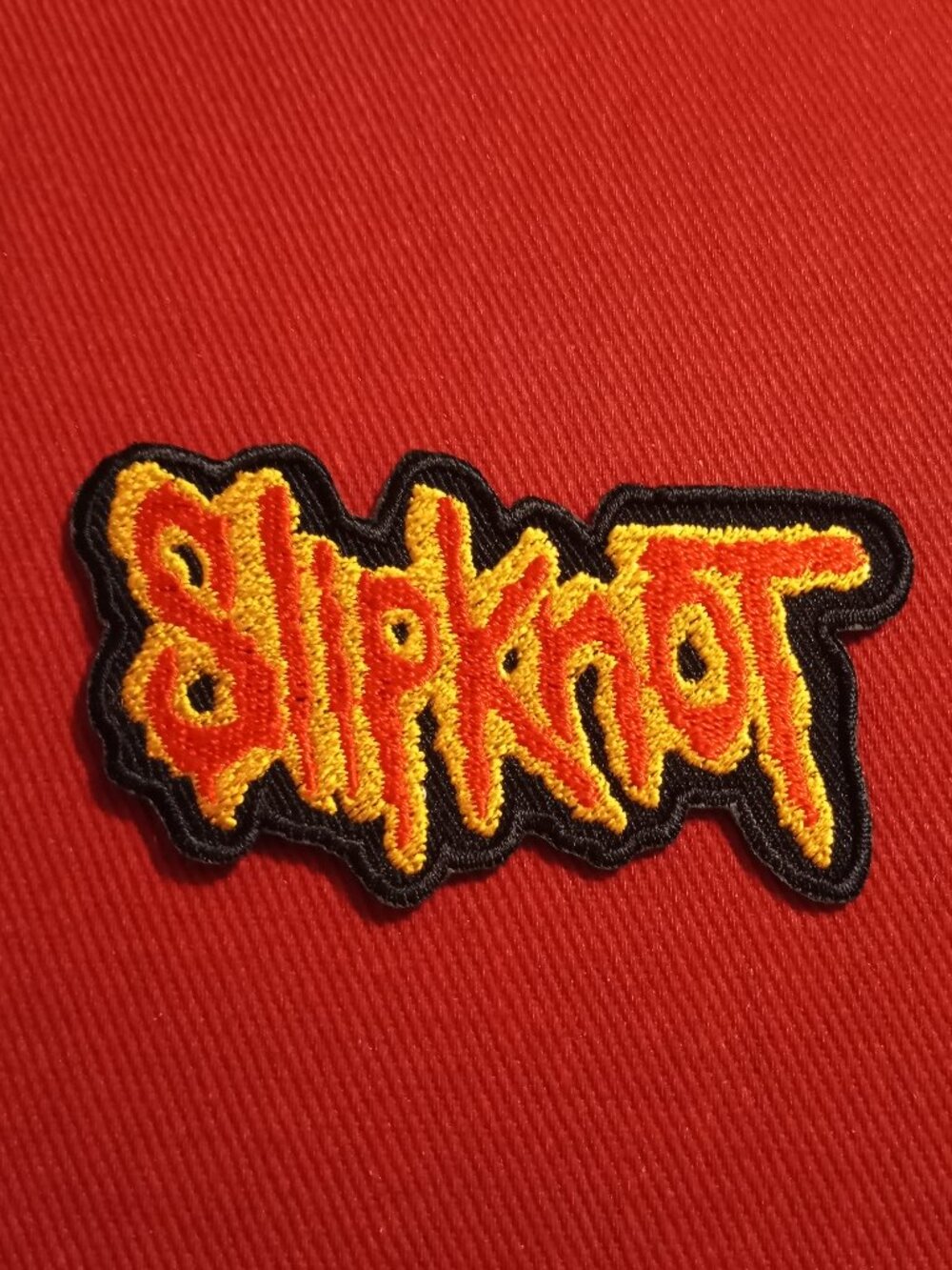 Slipknot band embroidered band patch BLACK RED YELLOW